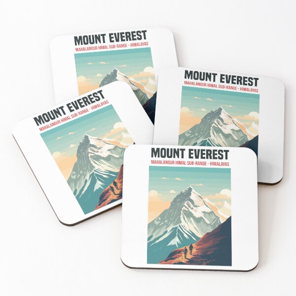 Item preview, Mount Everest, Himalayas, Mahalangur Himal Sub-range Poster designed and sold by Travel-Graphix.