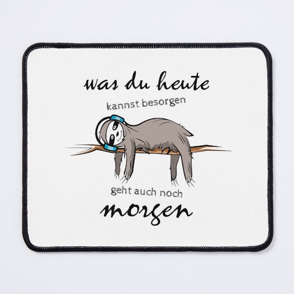 Item preview, Sloth funny sayings this morning headphones animals comic designed and sold by AndreMi.