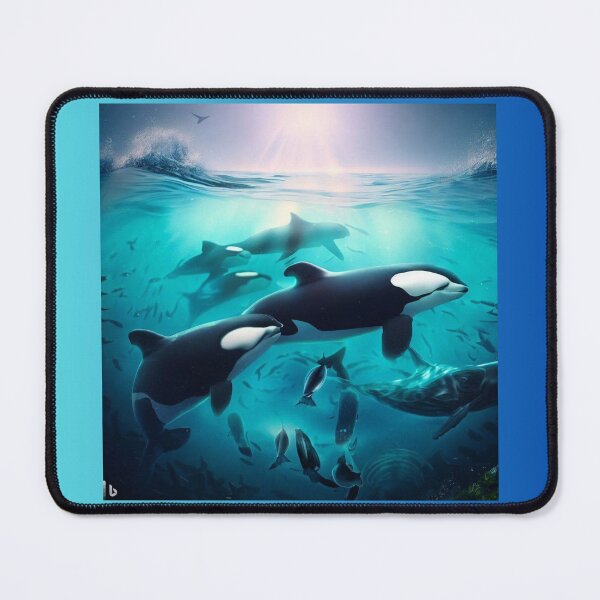Item preview, Majestic Orca's mouse pad. designed and sold by MICKSPIKS.