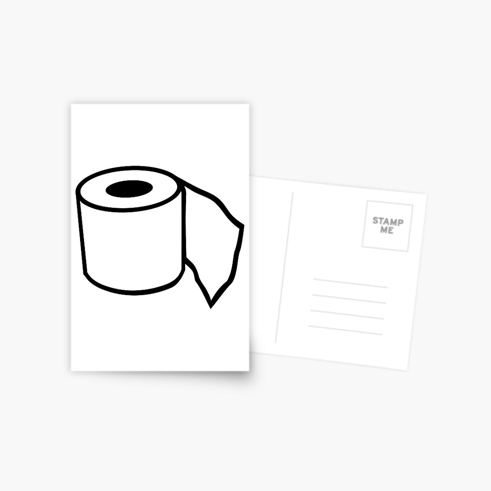 Toilet paper Postcard