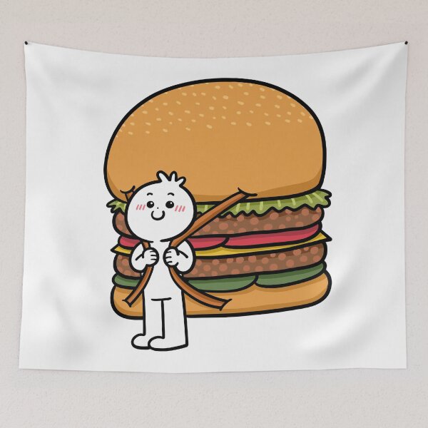Item preview, Backpack burger designed and sold by bubboboon.