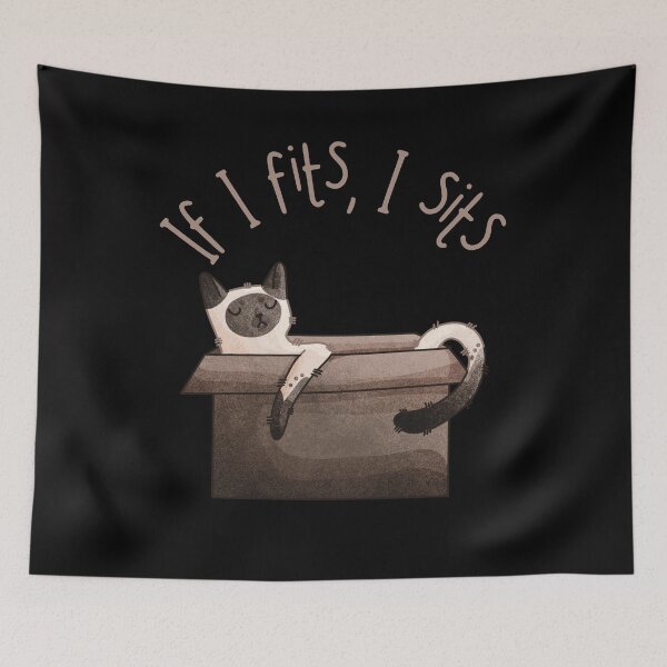 Item preview, If I fits, I Sits - point furbaby designed and sold by FelineEmporium.