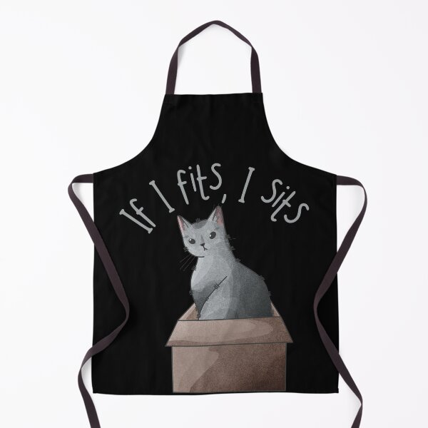 Item preview, If I fits, I Sits - Russian Blue Cat designed and sold by FelineEmporium.