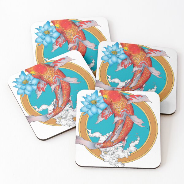 Item preview, Splendid Koi: Japanese-inspired Tattoo Design designed and sold by Drake Lewdly.