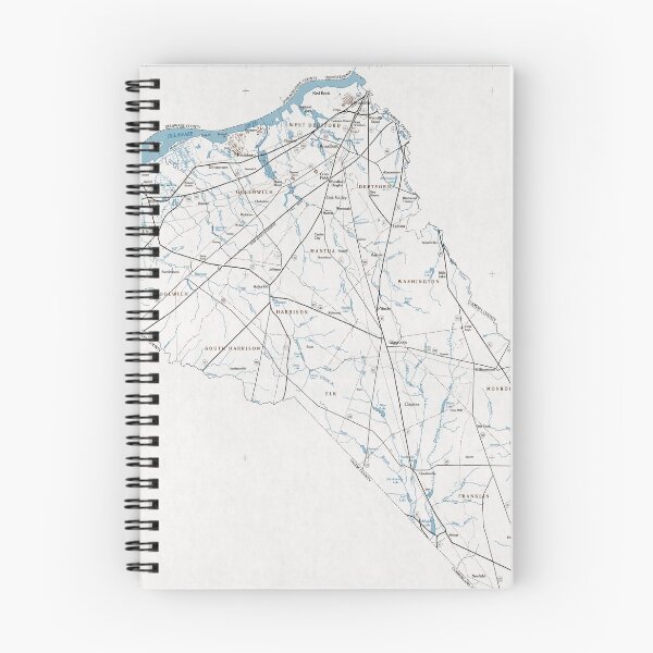 Item preview, Vintage Gloucester County NJ Map (1985) designed and sold by BravuraMedia.