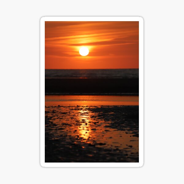 Abend im Watt Sticker