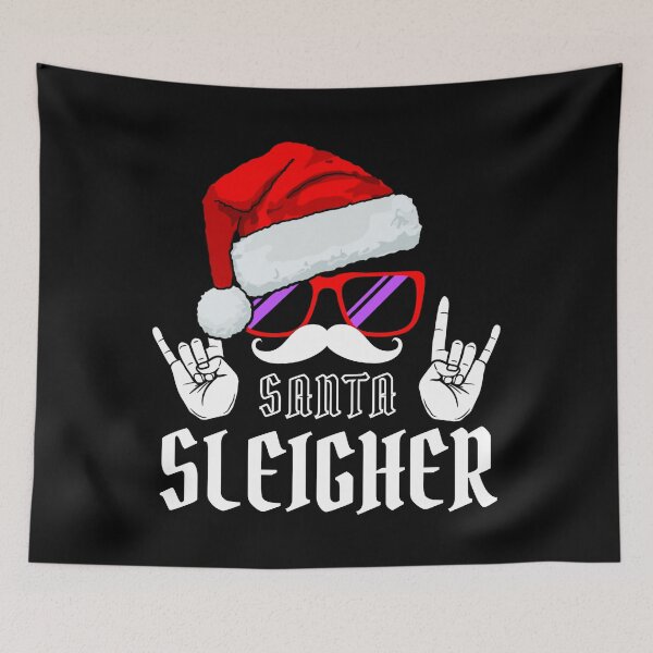Item preview, Santa sleigher funny sleigher hail santa metal santa designed and sold by Mixture-DESIGN.
