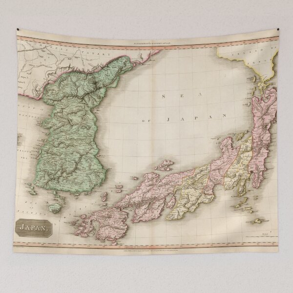 Item preview, Vintage Map of Japan and Korea (1809) designed and sold by BravuraMedia.