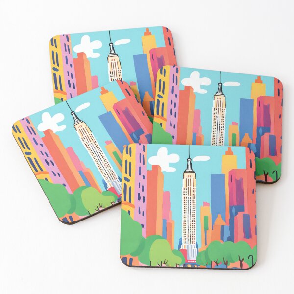 Item preview, World travel fly to New York , USA  in cute colorful  brafdesign  designed and sold by Brafdesign.