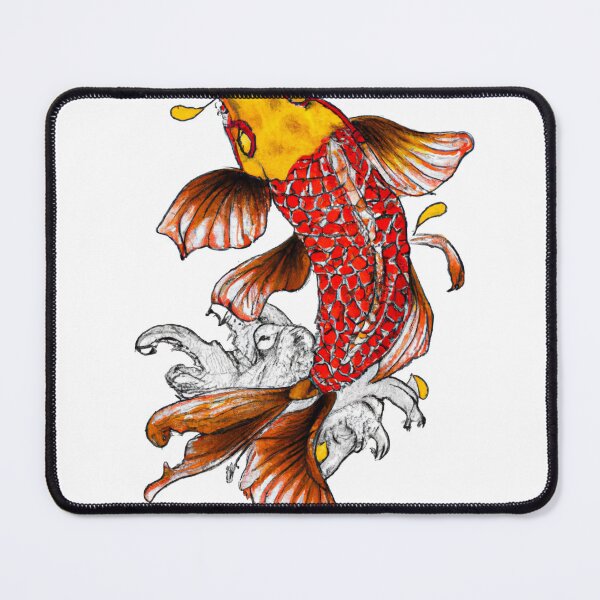 Item preview, Graceful Koi: A Vibrant Masterpiece designed and sold by Drake Lewdly.