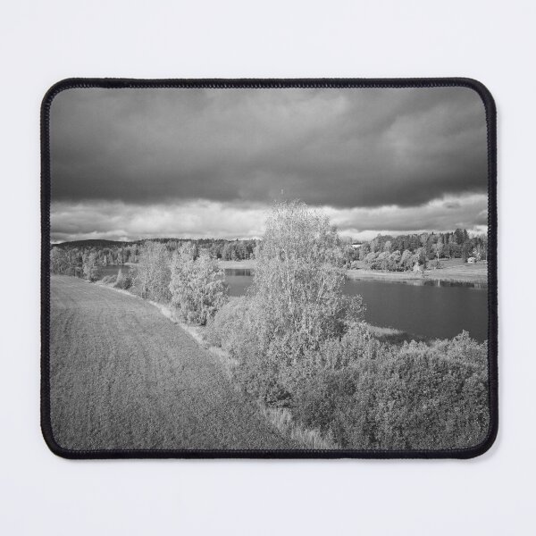 Item preview, Between the field and Piikkilanjarvi. October landscapes bw number 10 designed and sold by Jouko Lehto Photography.