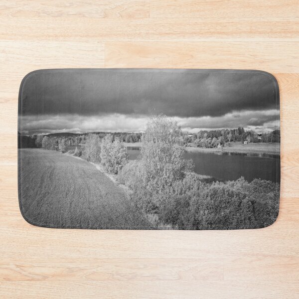 Item preview, Between the field and Piikkilanjarvi. October landscapes bw number 10 designed and sold by Jouko Lehto Photography.