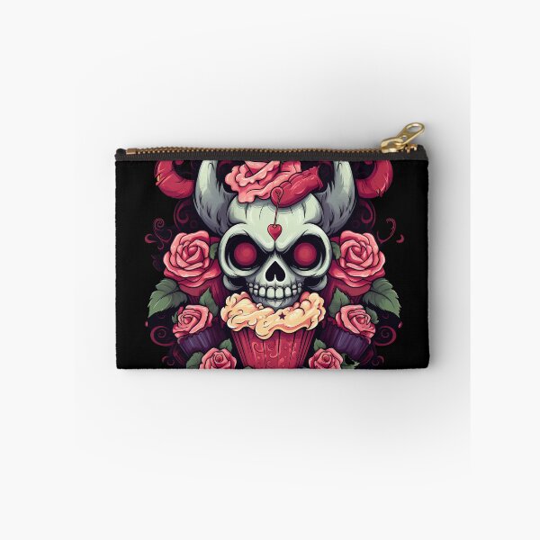 Artikelvorschau, Gothic-Lolita-Eleganz: Purpurrote Rosen und Totenköpfe entworfen und verkauft von DarkDesign69.