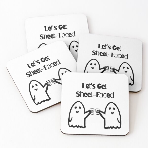 Item preview, Let's get Sheet-Faced, Halloween ghosts designed and sold by theartistishere.