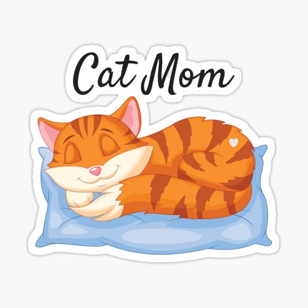 Cat Mom Sticker