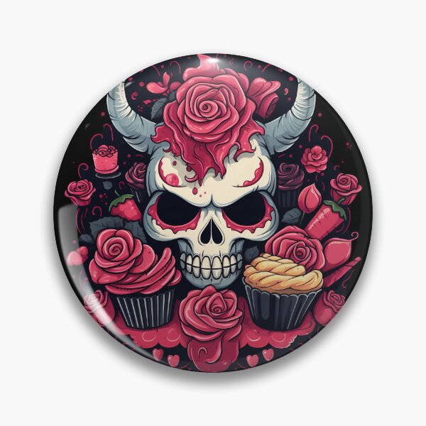 Artikelvorschau, Gothic Lolita Elegance: Muffin-Rosen und Totenkopf – ROSA entworfen und verkauft von DarkDesign69.