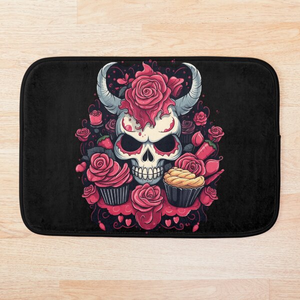 Item preview, Elegancia gótica de Lolita: Muffins de rosas y calavera - ROSA designed and sold by DarkDesign69.