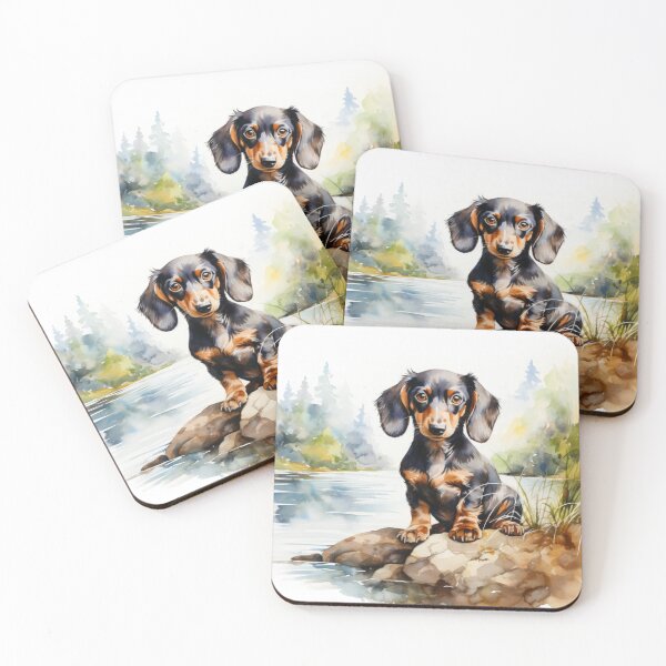 Item preview, Drawing of Dachshund, Dachshund, Sausage Dog, Drawing of Dog, Dogs, Puppy, Puppies, Animal, Pet, Dog Lover, Pup, Meme, Water Color, Paw designed and sold by puppynpaw.