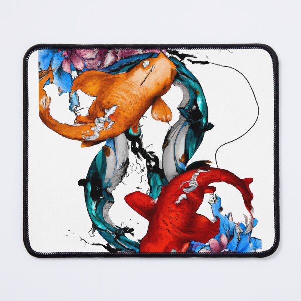 Item preview, Vibrant Koi: Japanese Tattoo Design designed and sold by Drake Lewdly.