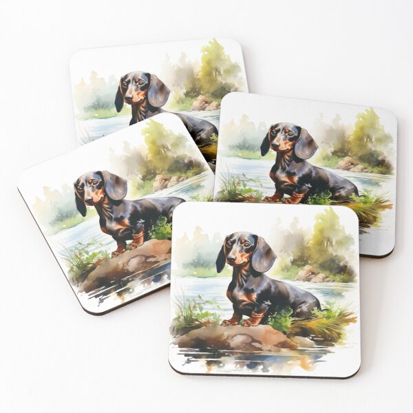 Item preview, Drawing of Dachshund, Dachshund, Sausage Dog, Drawing of Dog, Dogs, Puppy, Puppies, Animal, Pet, Dog Lover, Pup, Meme, Water Color, Paw designed and sold by puppynpaw.
