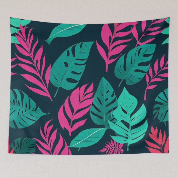 Artikelvorschau, 023 Nordic Decor Tropical Leaves Green Art Plant entworfen und verkauft von Alexis Art Collection.