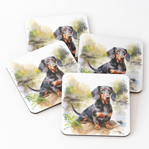 Item preview, Drawing of Dachshund, Dachshund, Sausage Dog, Drawing of Dog, Dogs, Puppy, Puppies, Animal, Pet, Dog Lover, Pup, Meme, Water Color, Paw designed and sold by puppynpaw.
