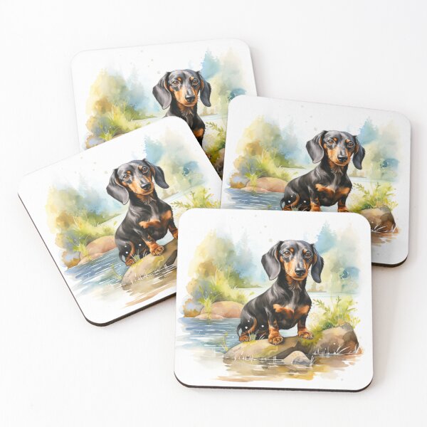 Item preview, Drawing of Dachshund, Dachshund, Sausage Dog, Drawing of Dog, Dogs, Puppy, Puppies, Animal, Pet, Dog Lover, Pup, Meme, Water Color, Paw designed and sold by puppynpaw.