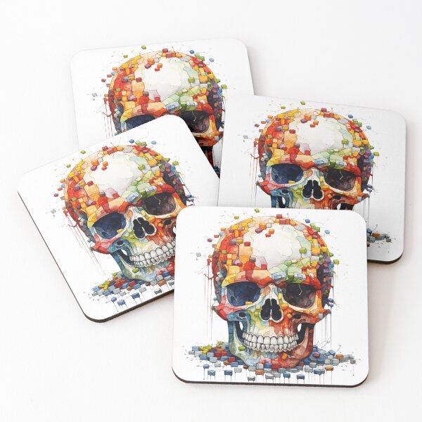 Item preview, Scull from colorful boxes designed and sold by CrazyCrowFlight.