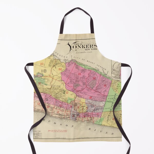Item preview, Vintage Map of Yonkers NY (1907) designed and sold by BravuraMedia.