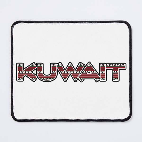 Item preview, KUWAIT Written In Vintage Red Sadu Pattern designed and sold by House of Sadu by Craitza.