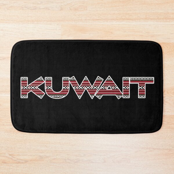 Item preview, KUWAIT Written In Vintage Red Sadu Pattern designed and sold by House of Sadu by Craitza.