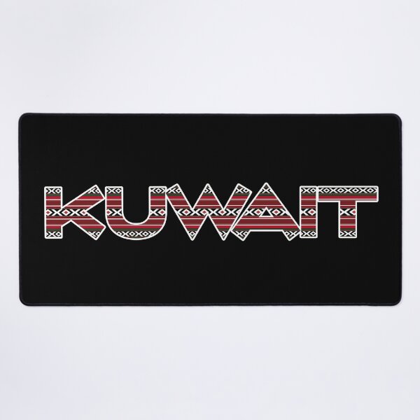 Item preview, KUWAIT Written In Vintage Red Sadu Pattern designed and sold by House of Sadu by Craitza.
