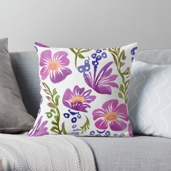 Violet Dreams Pillow Throw Pillow