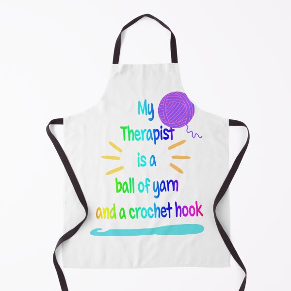 Item preview, My therapist Is a ball of yarn and a hook, crochet hobby designed and sold by Fr0mtheMachine.
