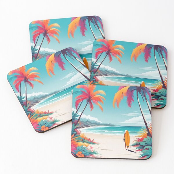 Item preview, Surfer Girl on tropical beach designed and sold by JackFreestone.