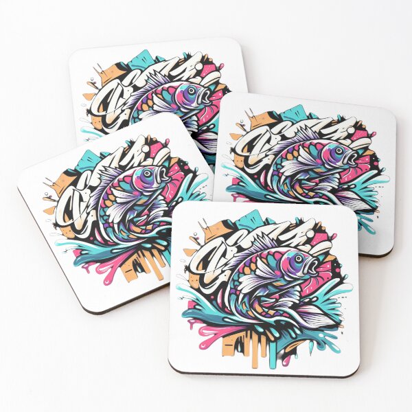 Item preview, Graffiti with an image of a carp. designed and sold by TrueAngler.