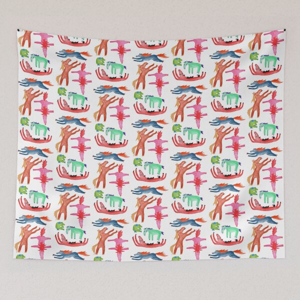 Item preview, Happy & Funny Horses Having a Blast designed and sold by KAWAII-LILITH.