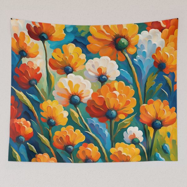 Item preview, Neo Impressionist Flowers Pattern. designed and sold by ARichArts.