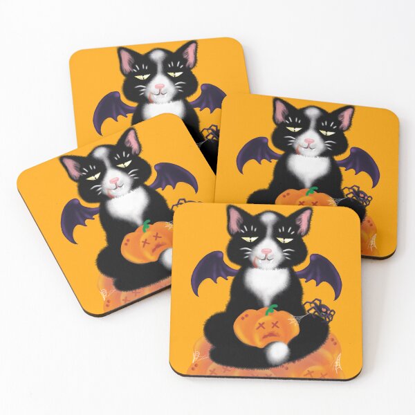 Item preview, Halloween: happy spooky vampire-cat designed and sold by KiKi Koy.