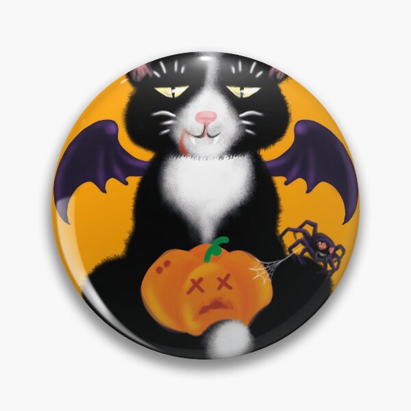 Item preview, Halloween: happy spooky vampire-cat designed and sold by KiKi Koy.