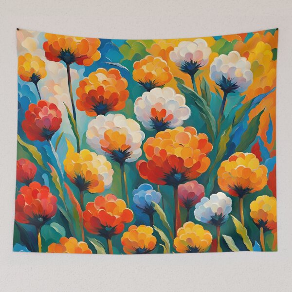 Item preview, Neo Impressionist Flowers Pattern. designed and sold by ARichArts.