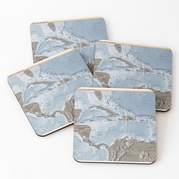 Item preview, Caribbean Relief Map (2002) designed and sold by BravuraMedia.