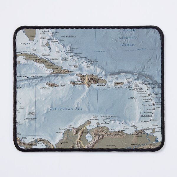 Item preview, Caribbean Relief Map (2002) designed and sold by BravuraMedia.