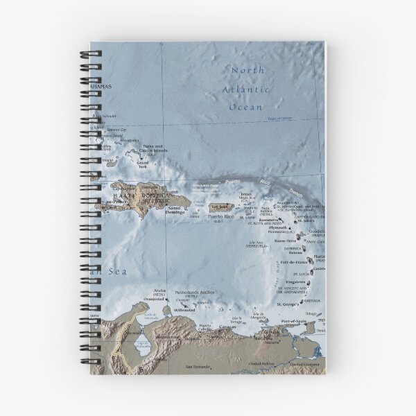 Item preview, Caribbean Relief Map (2002) designed and sold by BravuraMedia.