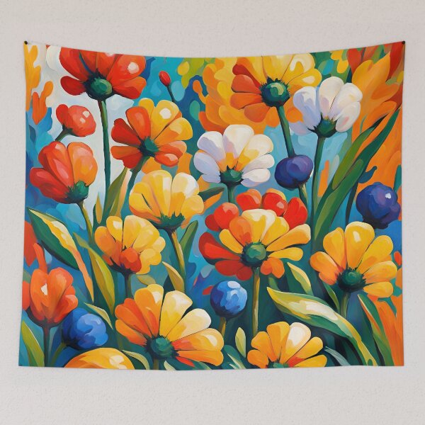 Item preview, Neo Impressionist Flowers Pattern. designed and sold by ARichArts.