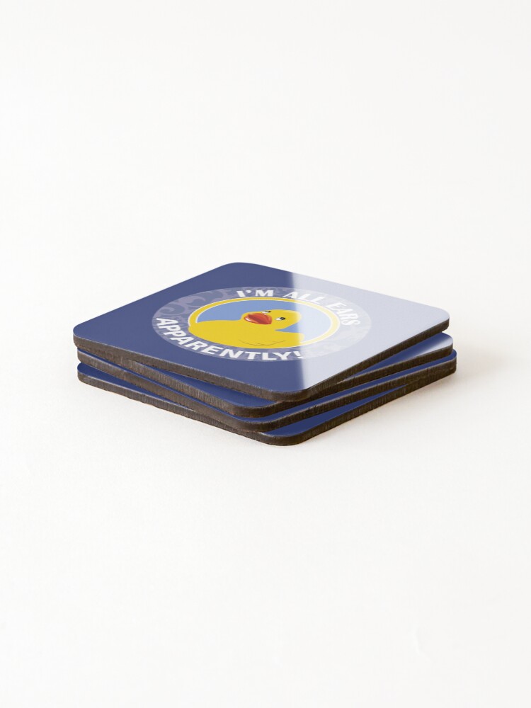 Thumbnail 4 of 5, Coasters (Set of 4), Debugging Rubber Duck, Software Developers designed and sold by Disera88.