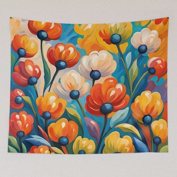 Item preview, Neo Impressionist Flowers Pattern. designed and sold by ARichArts.