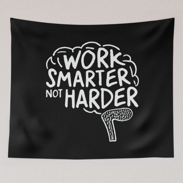 Item preview, Work Harder Not Smarter Graphic T shirt Design, Simple Trendy, Catchy, Inspirational Quote designed and sold by ItalianBoogers.