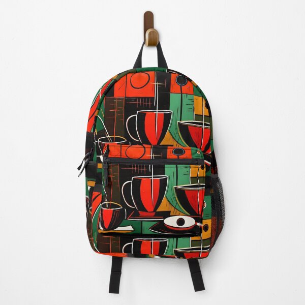 Item preview, Geometric Abstract Coffee Fusion of Bold Hues and Artistic Styles AI Generated designed and sold by OlfactoART Studio.