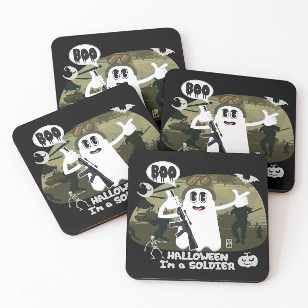 Item preview, BOO Soldier dressed as a GHOST - Ghost cute Halloween  designed and sold by ArtProjectShop.